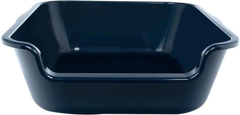 Blaucasa 2 Pack Extra Large Dog Litter Box Pan Tray (ABS Material), Low Entry Jumbo Senior Litter Boxes for Multiple Kitten Big Cats, Pet Safe Indoor Dog Potty (Dark Blue, 20" L x 15" W) - Image 4